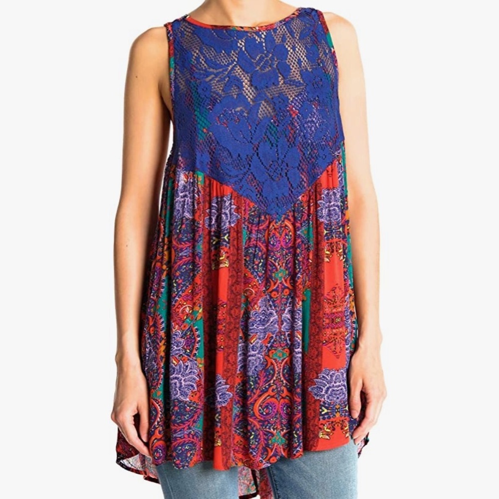 Free People Count Me In Trapeze Tunic & Mini Dress